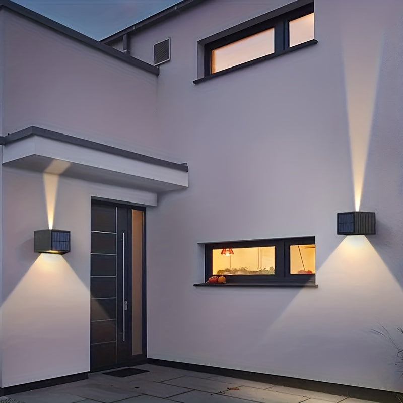 Solar buiten lamp 1+1 Gratis